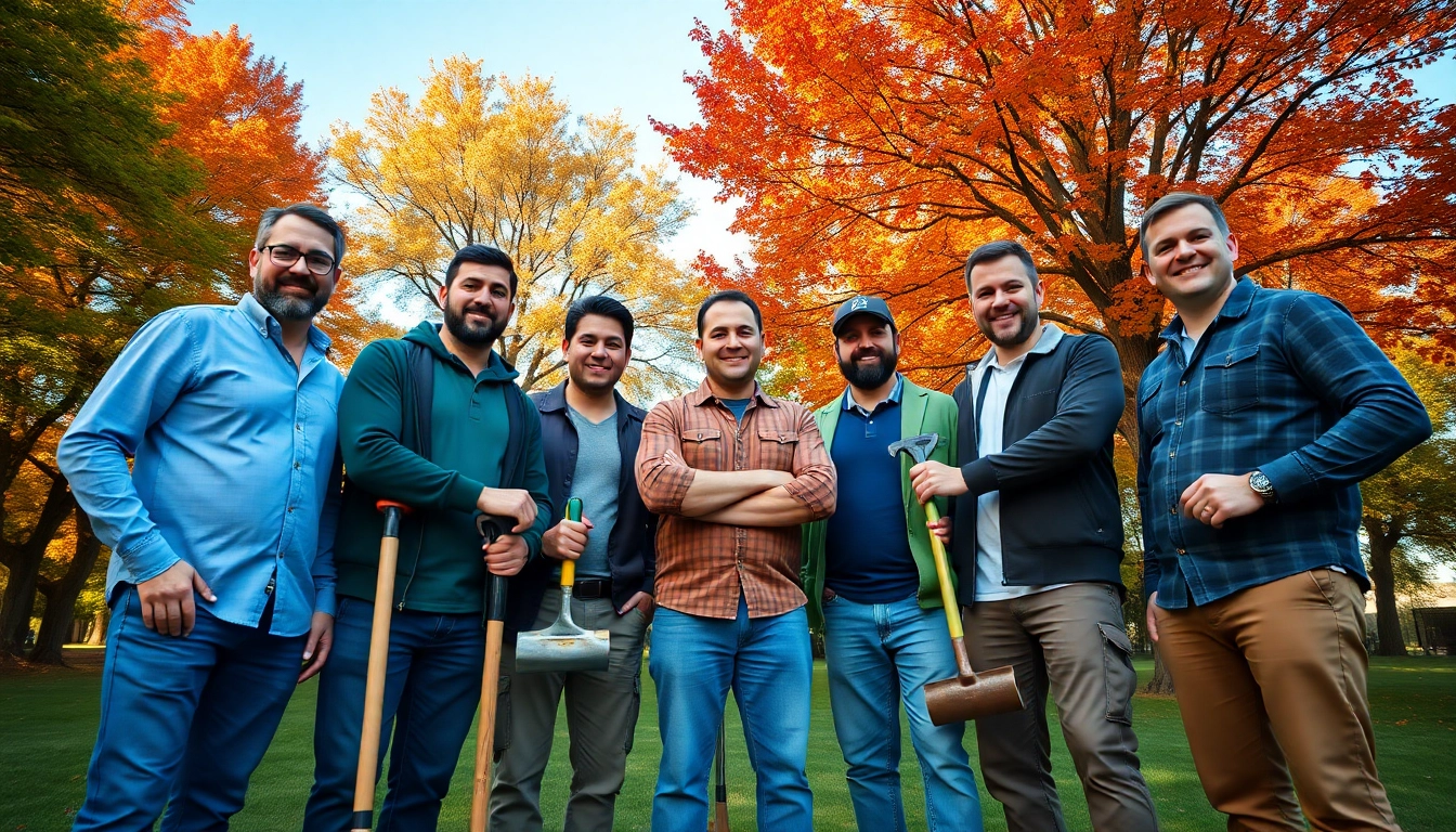 Men on mission actively engaging in community service, showcasing teamwork and collaboration.