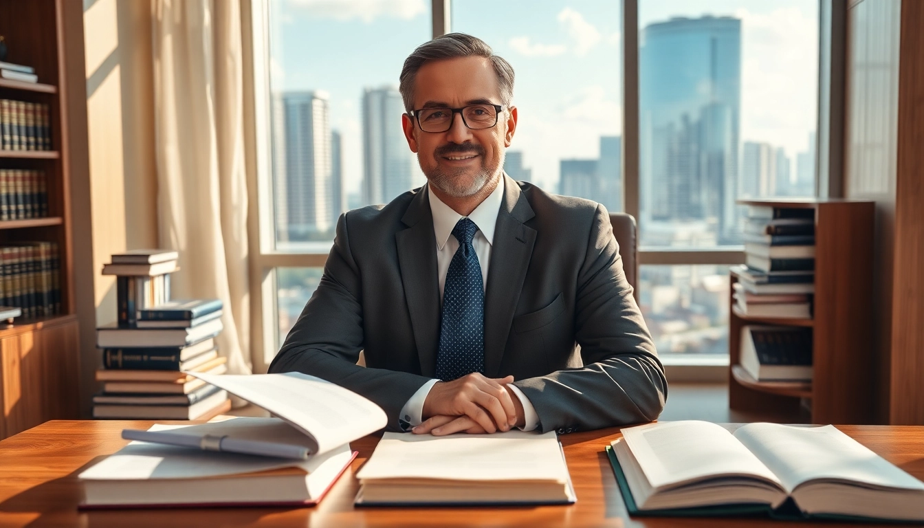 Engaging Boca Raton Real Estate Litigation Lawyer in a professional setting discussing legal matters.