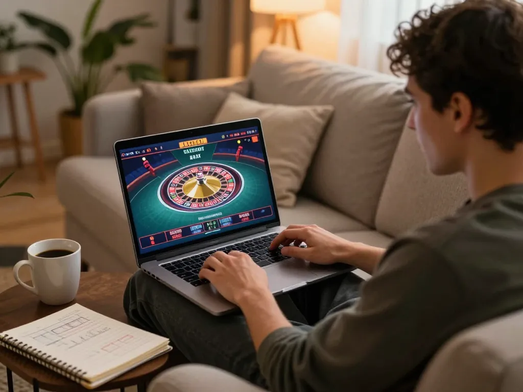 Engaging DH88 online gaming experience with a player focused on roulette