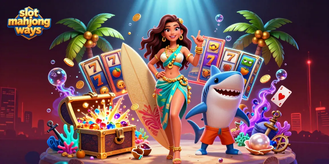 Engage in slot mahjong ways with this vibrant 3D illustration showcasing dynamic gameplay and casino excitement.