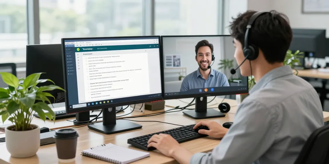 Telus-Technical-Support professional assisting users in a bright office