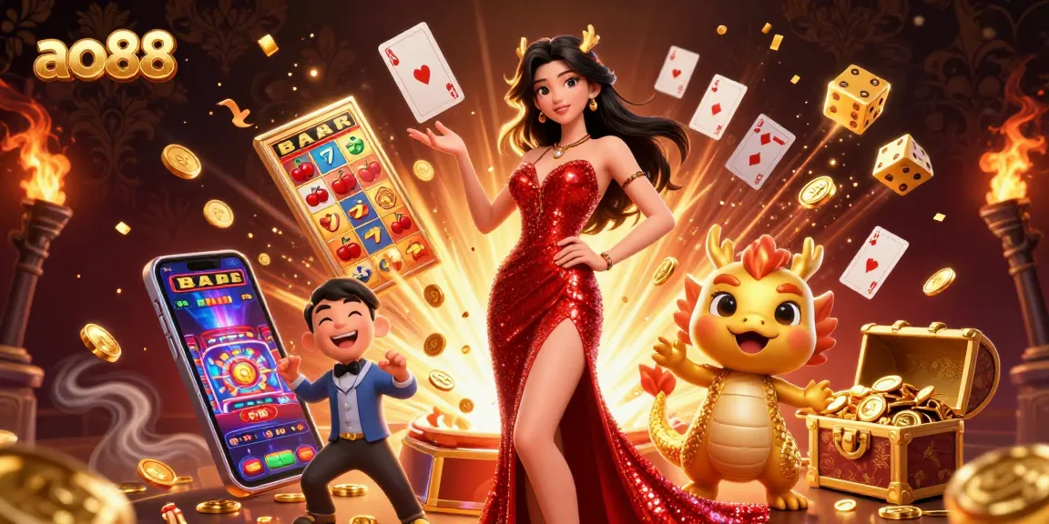 Experience exhilarating jackpots at ao88 with dazzling slot machines and rich casino elements.
