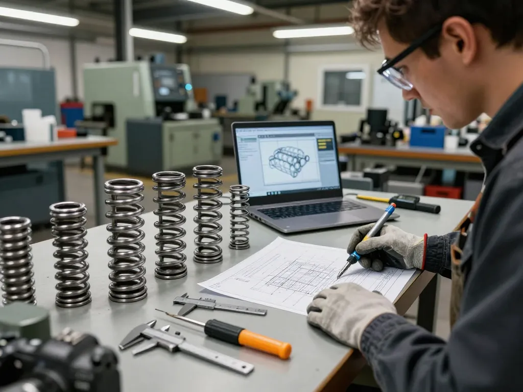 Arcuri la comandă inspectate de meșteșugari calificați în atelierul industrial.