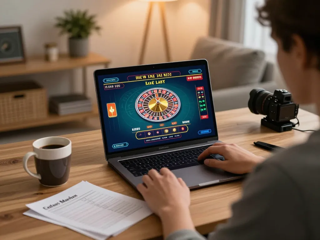 Player enjoying a live casino experience on 98win, immersed in an online roulette game.