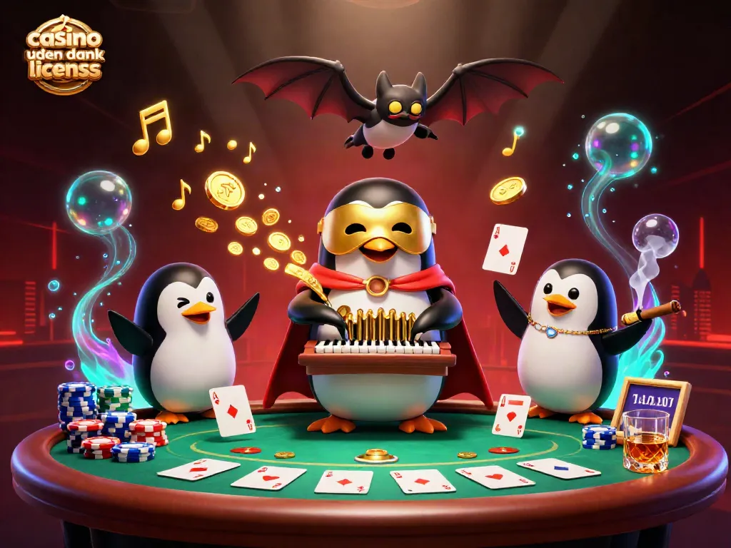 Experience the allure of casino uden dansk licens with a vibrant, dynamic illustration of gaming action.