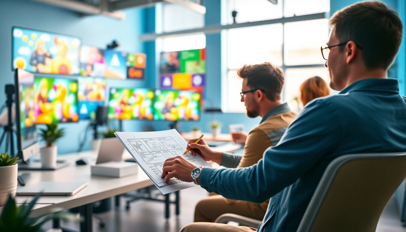 Erklärvideo erstellen mit kreativen Designern in einem modernen Animationsstudio.