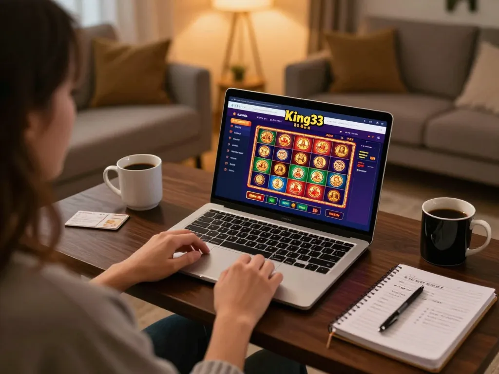 Engaging online gaming session at King33 with strategic layout and cozy atmosphere.