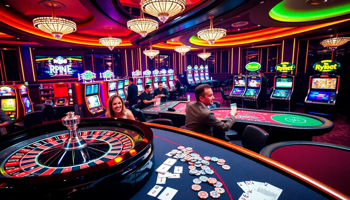 Experience the thrill of rr88 casino with vibrant tables and exciting games.