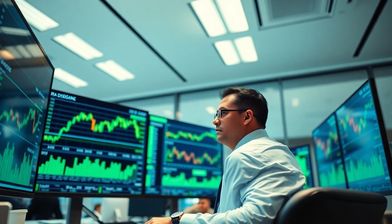 Analyze APO stock price trends in a bright, modern financial office.