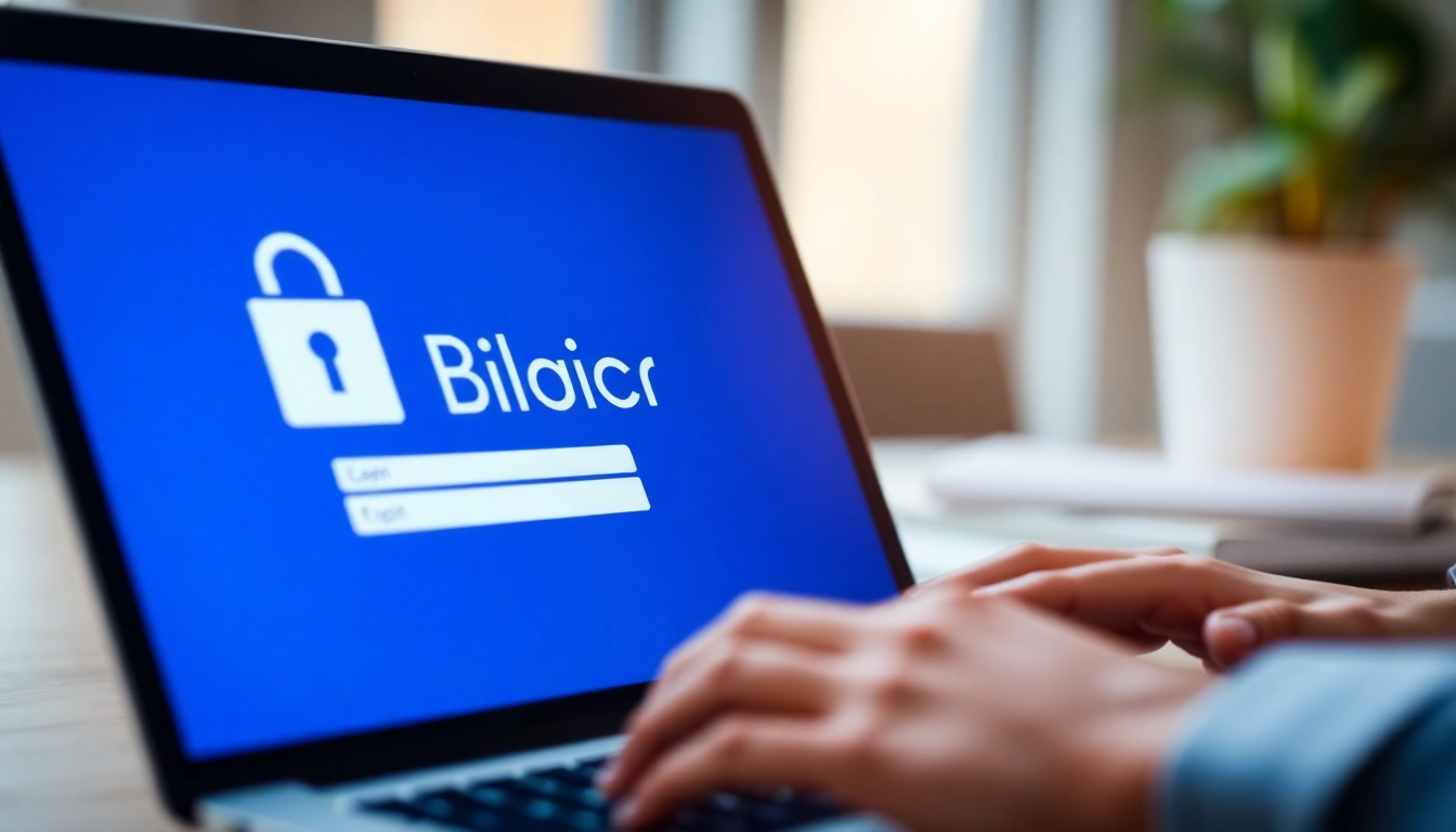 Access the BlueVine login page securely by entering credentials on your device.