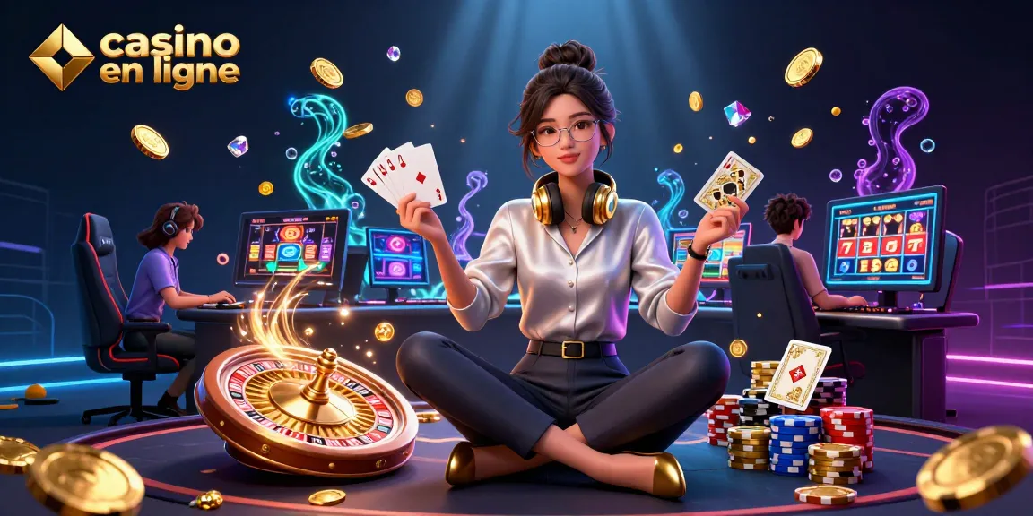 Jouez au casino en ligne avec des stratégies d'expert dans cette scène de casino 3D vibrante pleine d'éléments dynamiques.