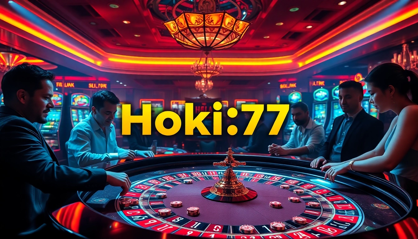 Experience excitement with Hoki77 as players engage in thrilling casino games like slots and roulette.