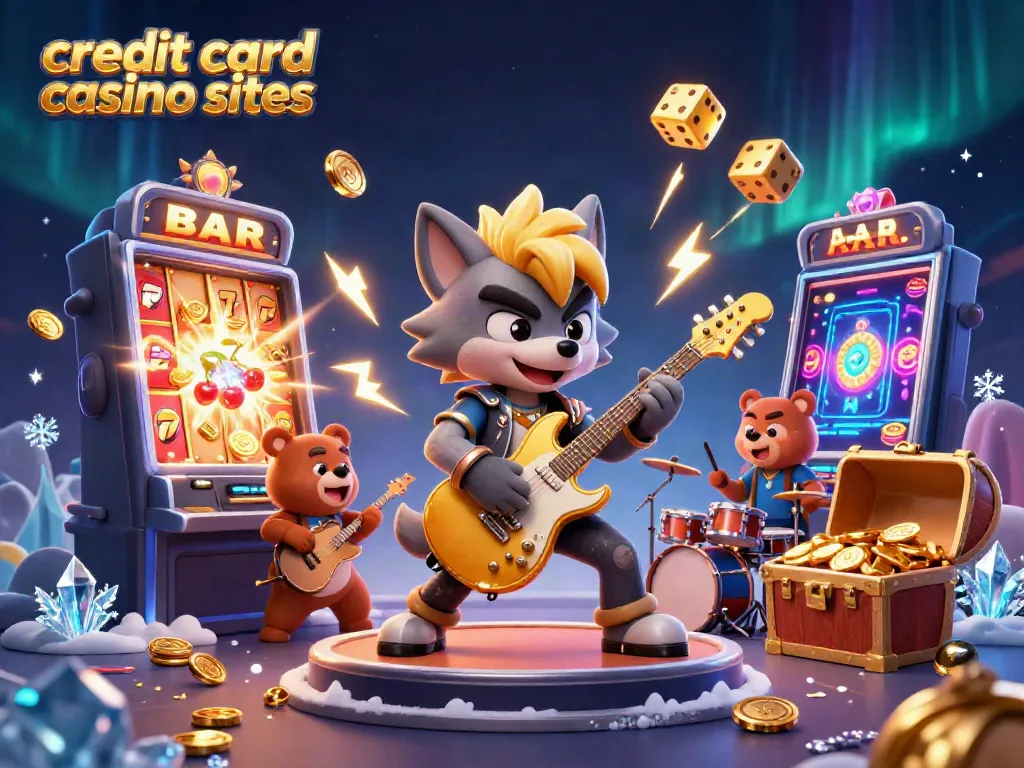 Engage with thrilling credit card casino sites featuring exciting characters and vibrant gaming elements.