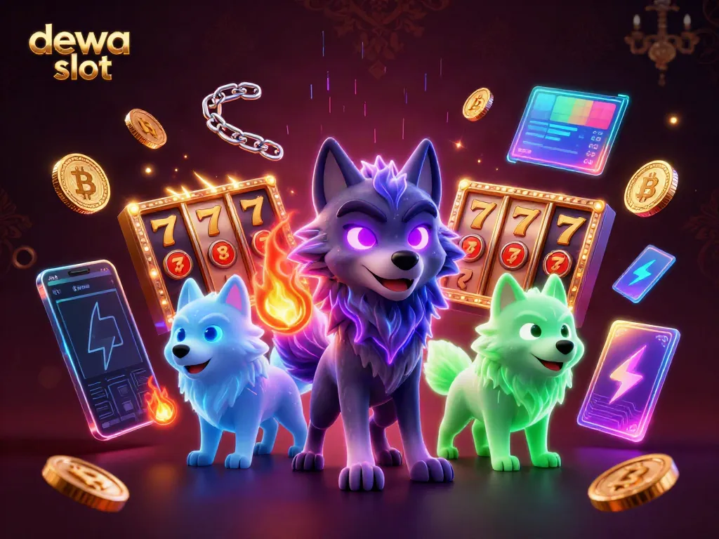 Bermain dewa slot dengan pemimpin serigala berkekuatan mistis dan simbol jackpot.