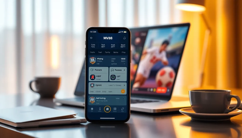 MV 88 app interface showcasing secure USDT transactions and vibrant promotions for online betting.