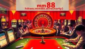 Players engaging in a thrilling roulette game at https://mm88.directory/ showcasing excitement and strategy in a vibrant casino.