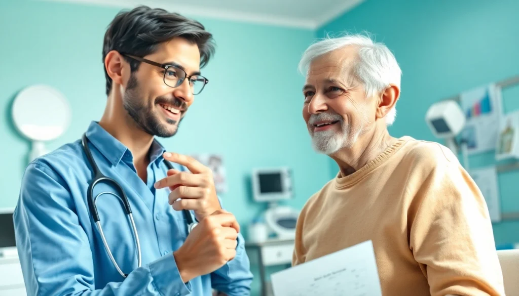 Engaging healthcare professional demonstrating a patient-focused Health consultation.