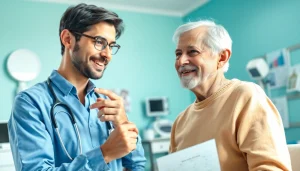 Engaging healthcare professional demonstrating a patient-focused Health consultation.