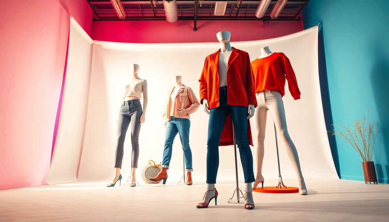 Fotografo ecommerce showcasing clothing with invisible mannequins