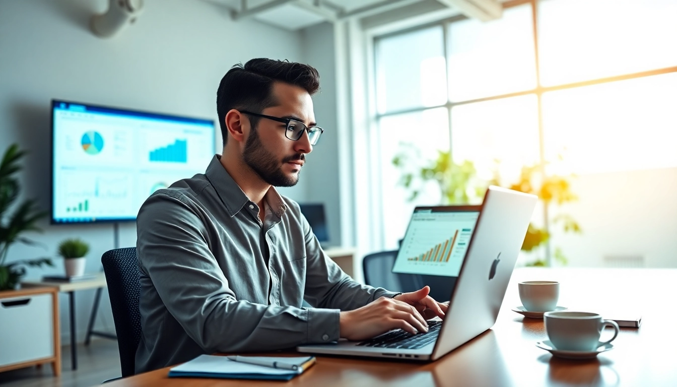 Utilize penalty recovery services through expert analysis in a modern office.