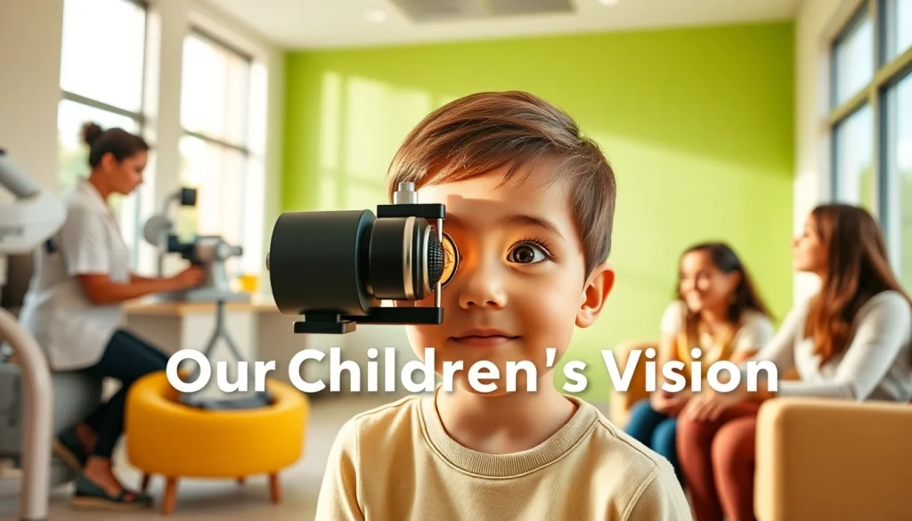 Supporting children's vision health through eye exams at Our Children's Vision clinic.