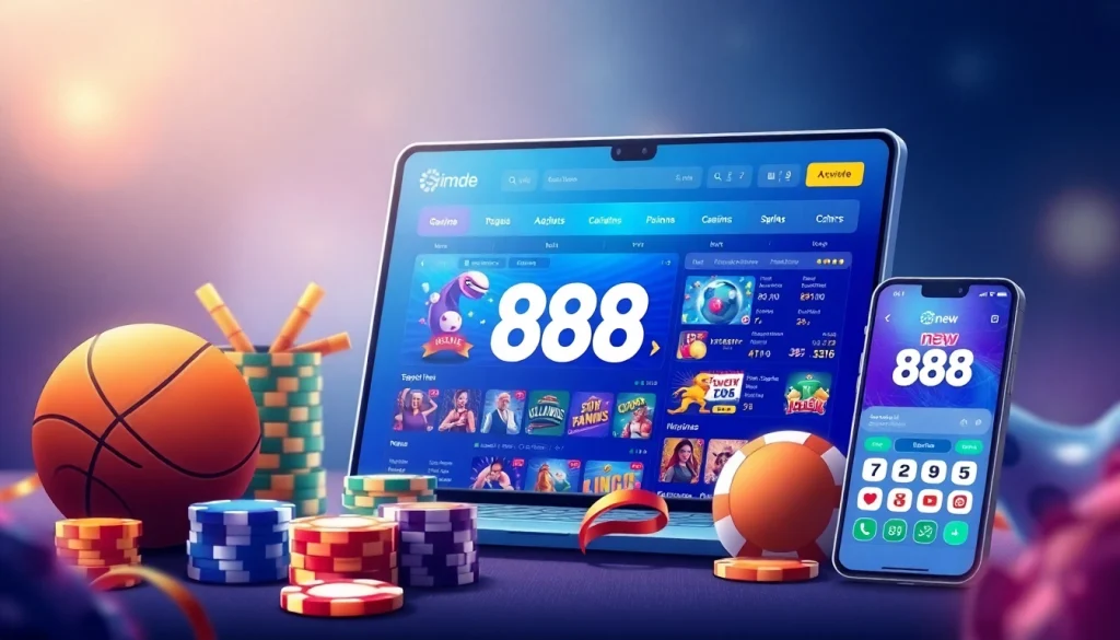 Experience the engaging 888 new online betting platform with vibrant games and sports.