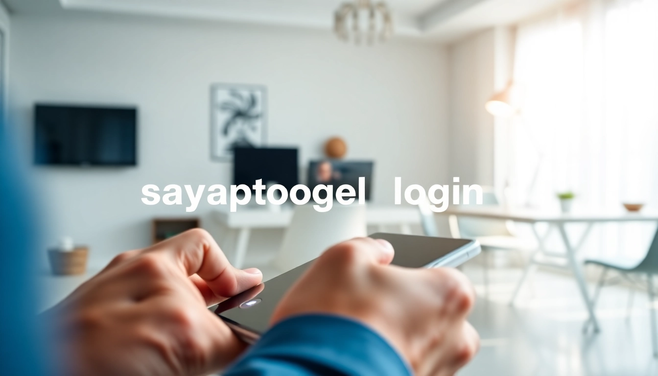 Akses login sayaptogel login untuk platform judi online dengan tampilan modern.