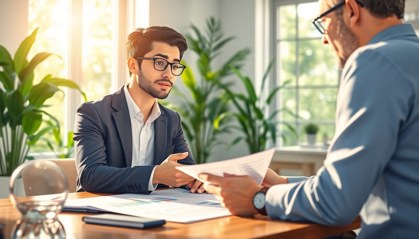 신용카드 현금화의 효율적인 방법을 설명하는 전문가와 클라이언트의 대화 모습