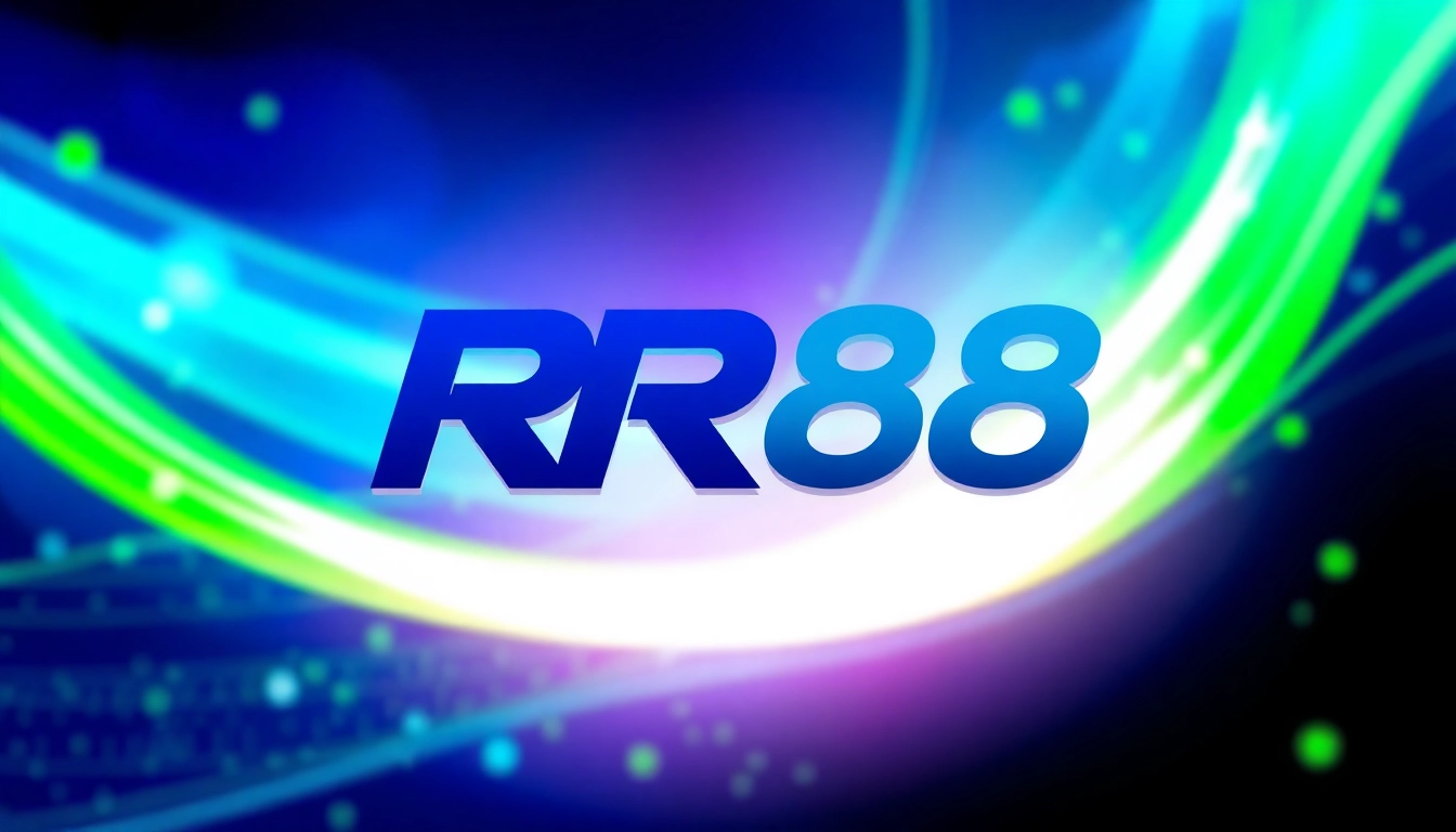 RR88 logo design featuring modern aesthetics and vibrant colors to attract attention.