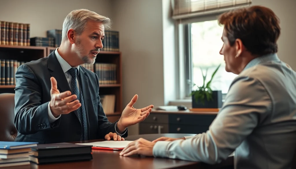 Consult with a dedicated South Dakota truck accident lawyer during a case discussion.