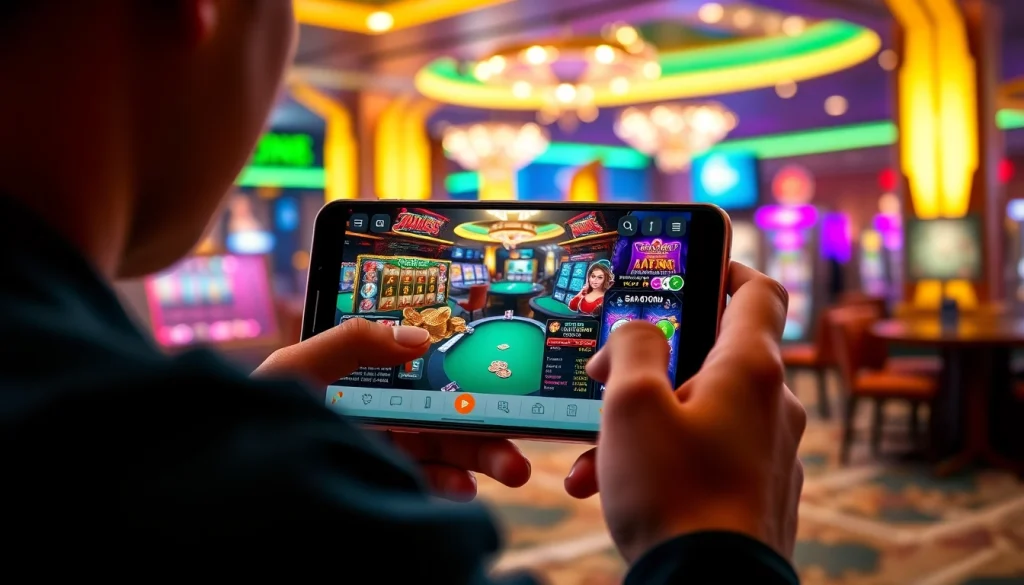 Engaging user experience with af88.com app showcasing vibrant casino games