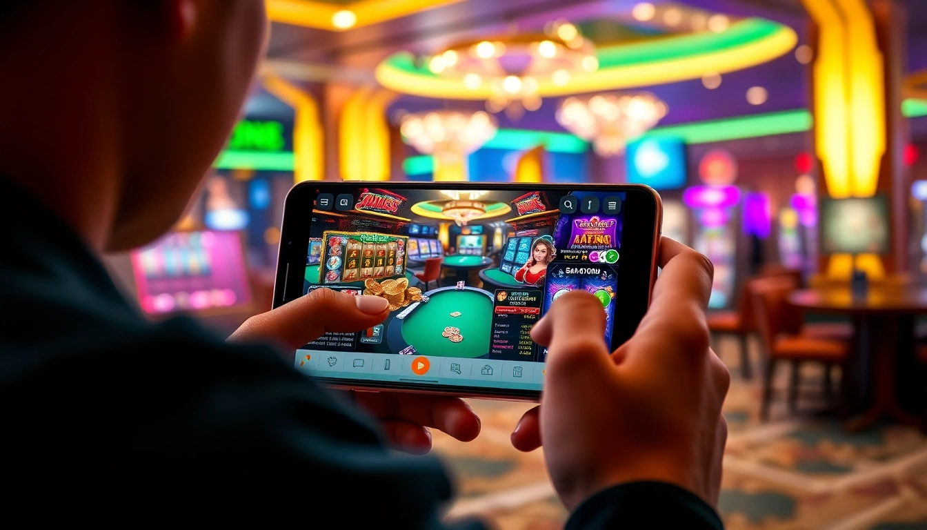 Engaging user experience with af88.com app showcasing vibrant casino games