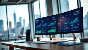 Engaging 'smm panel' interface within a modern digital marketing workspace showcasing analytics.