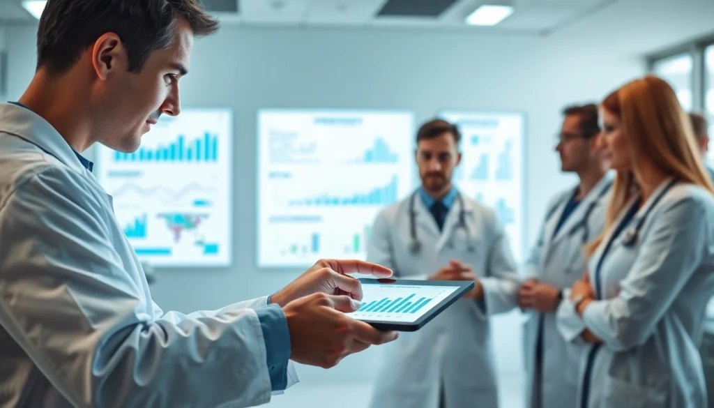 Researchers discussing findings from the ADAPTABLE Aspirin Study while analyzing relevant data.