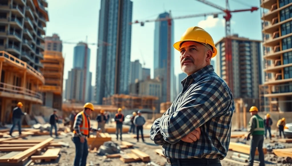 Efficient New York City General Contractor overseeing construction projects in a dynamic urban setting.