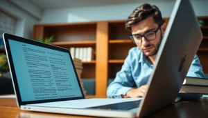 Translate documents efficiently at https://www.elitetranslingo.com in a vibrant office setting.