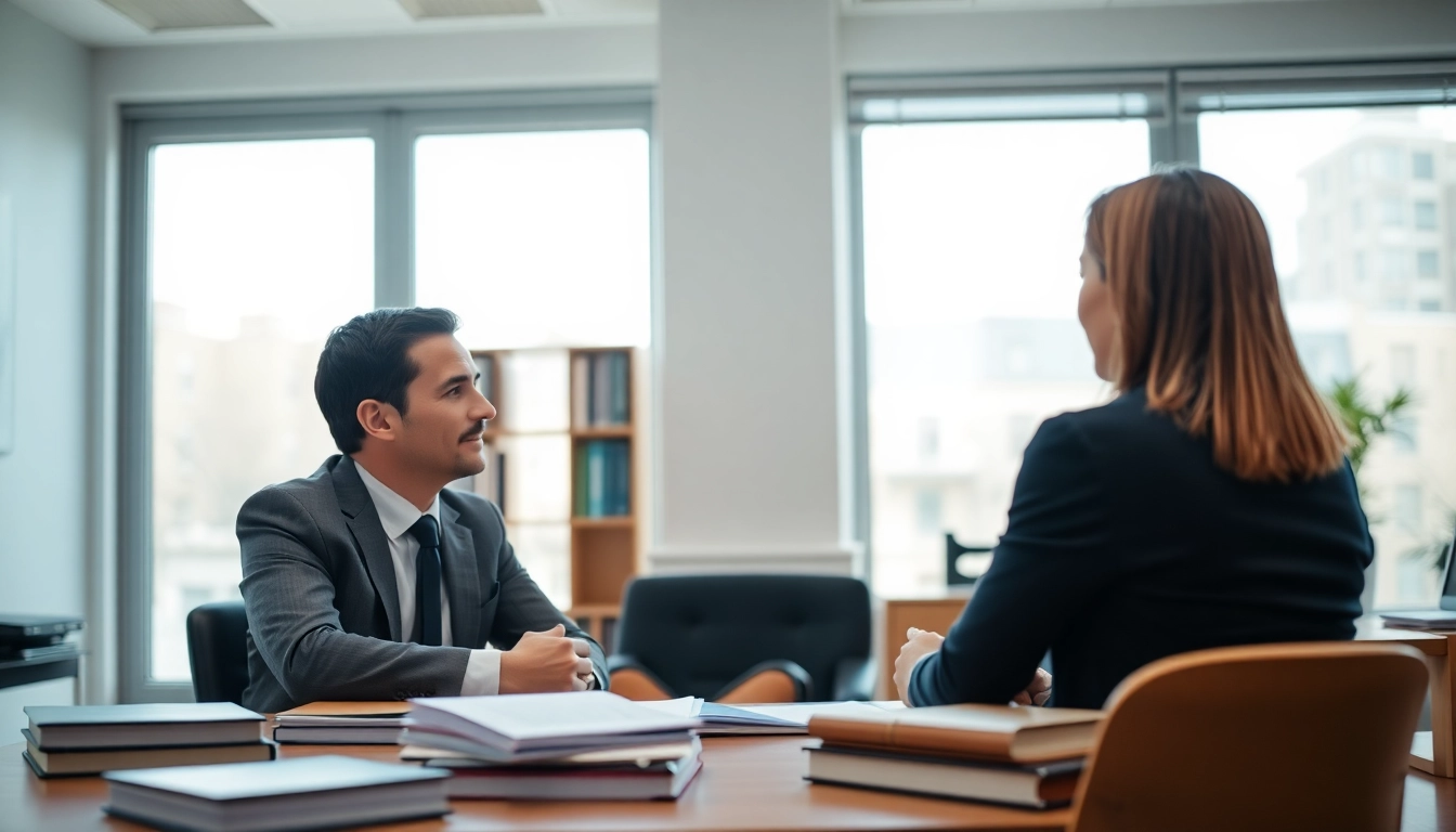 An engaged consultation at https://www.arcalaw.com showcasing professional legal representation.