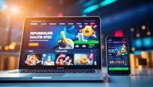 Exciting online gaming scene featuring the homepage of https://whycazino.com with vibrant casino games and user-friendly interface.