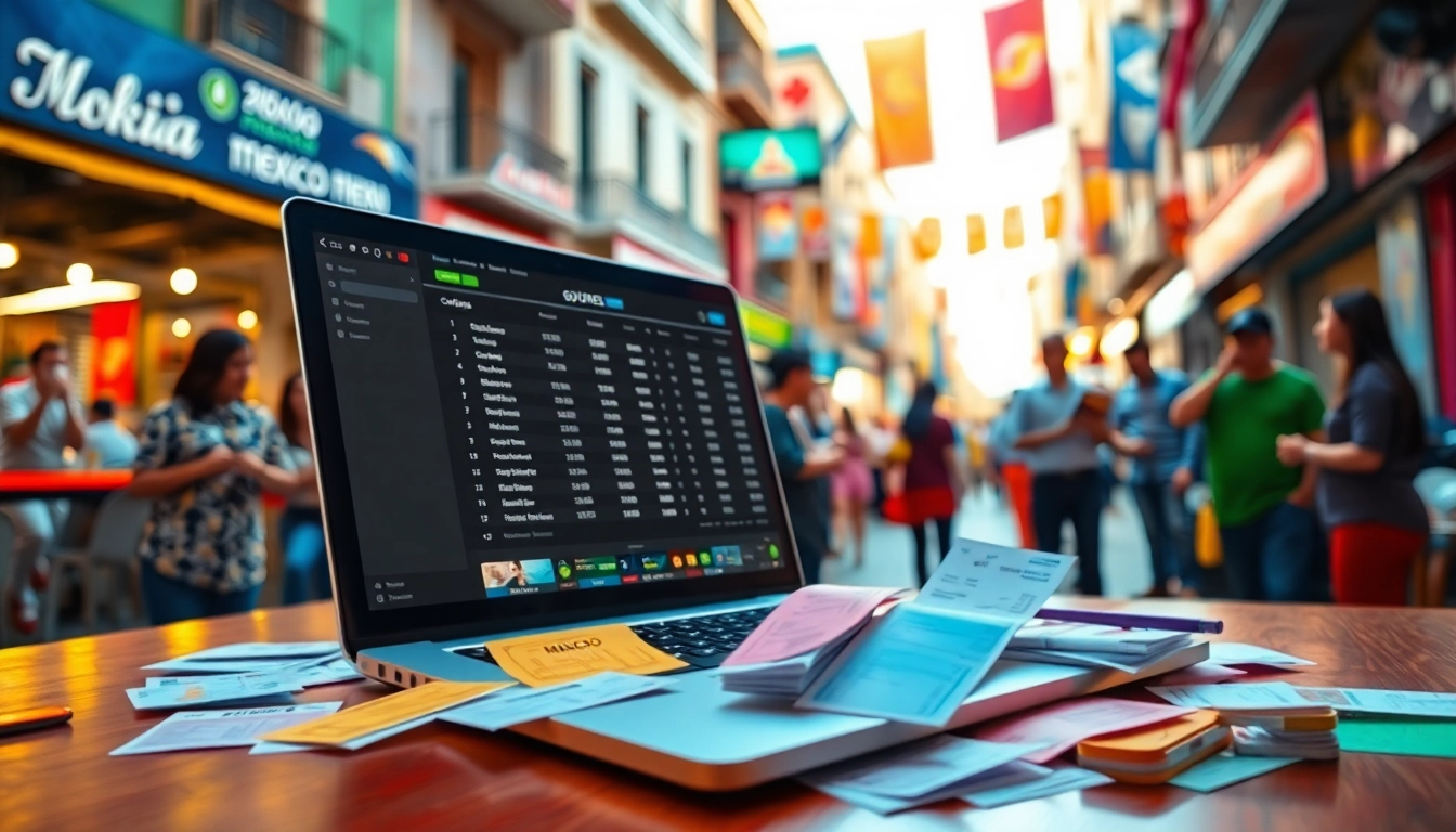 Engaging scene of best sports betting sites for Mexico showcasing a vibrant betting atmosphere.