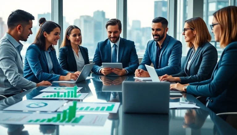 Independent wealth management firm San Antonio team analyzing financial growth strategies in a modern office