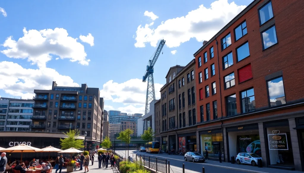 View of Glasgow's dynamic skyline, featuring historical and modern architecture https://diknews.co.uk/glasgow-news/.