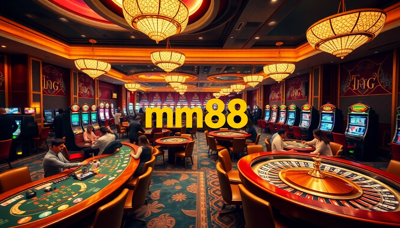 Experience the thrill of winning at mm88 with dynamic casino action featuring poker, roulette, and vibrant players.