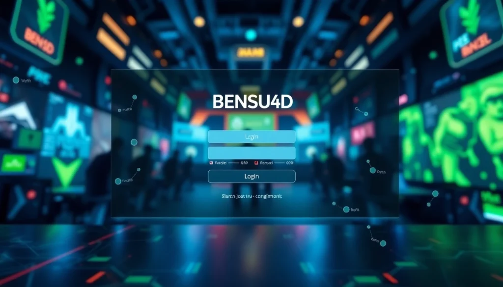 Masuk ke BENSU4D dengan tampilan antarmuka modern yang menarik.