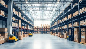Find a warehouse near me featuring organized spaces and efficient logistics.