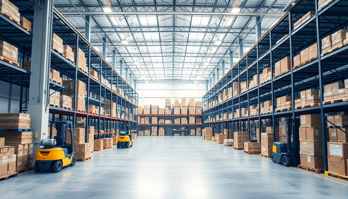 Find a warehouse near me featuring organized spaces and efficient logistics.