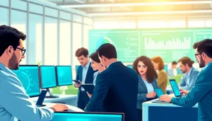 Promote Microsoft 365 Security & Compliance through teamwork in a professional office environment.