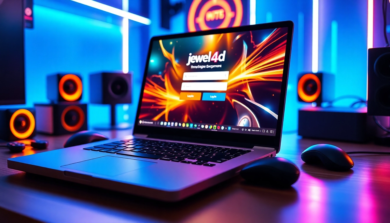 Masuk ke halaman jewel4d login dengan antarmuka yang menarik dan modern
