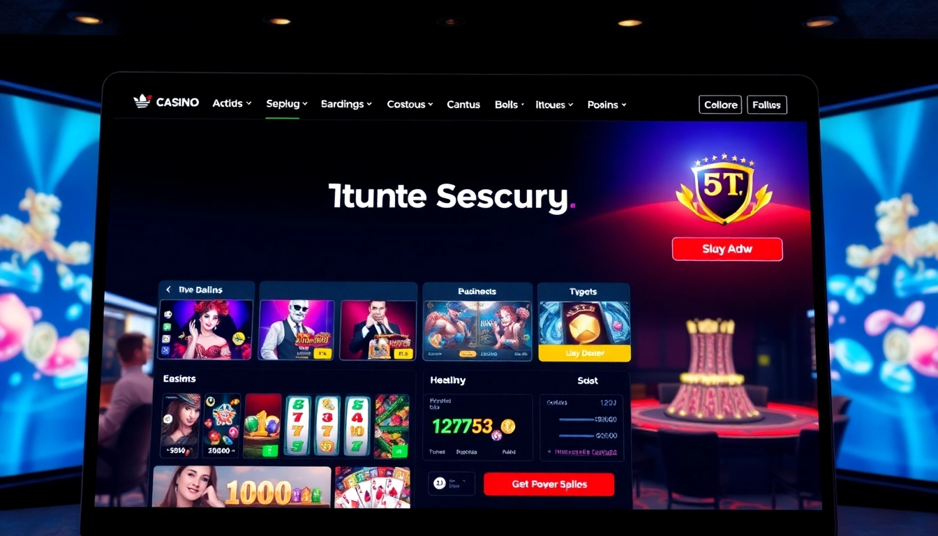 Interactive online gambling interface at https://whycazino.com showcasing safe gaming features and vibrant graphics.