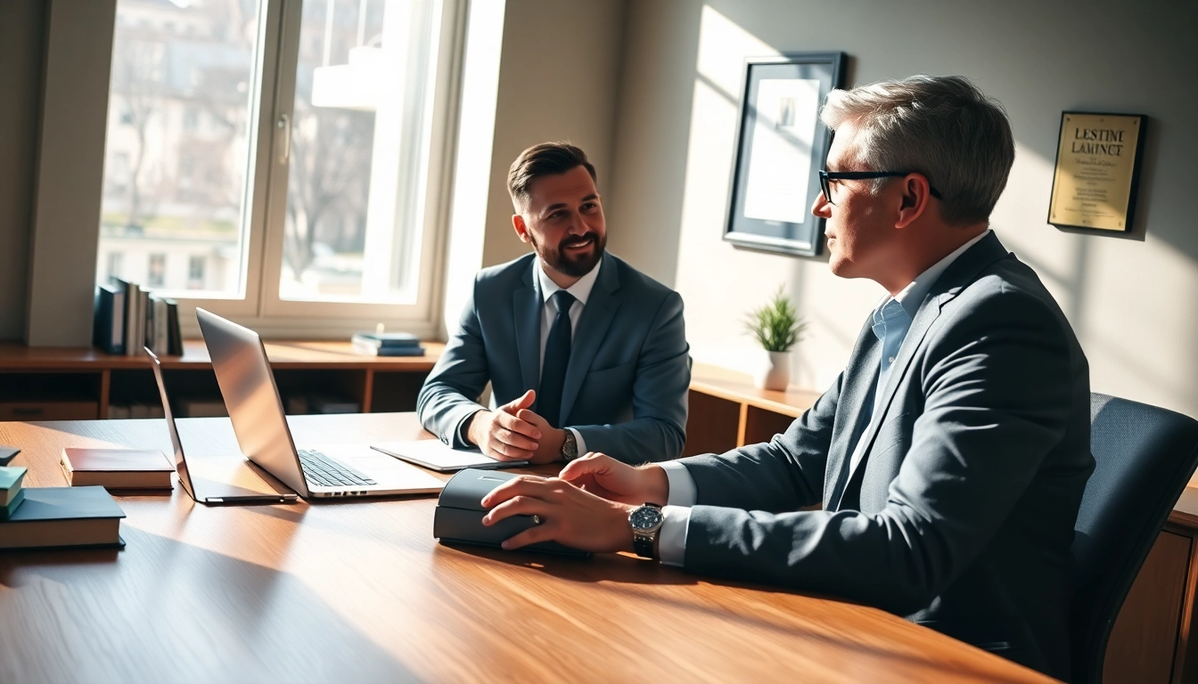 Engaging discussion between attorney and client at https://www.agslawfirm.com, reflecting trust and professionalism.