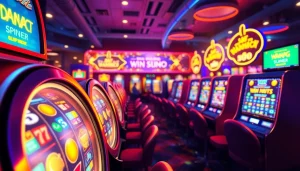 Menangkan slot deposit 1000 di kasino online yang bersemangat dan penuh warna ini.